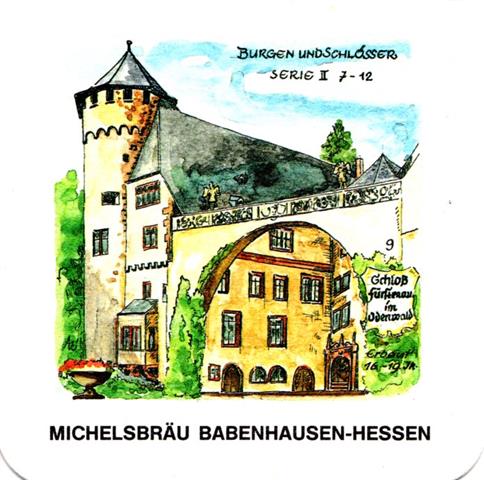 babenhausen of-he michels burgen II 3b (quad180-9 schloss frstenau)
